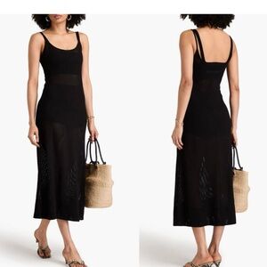 Enza Costa Black Slip Dress